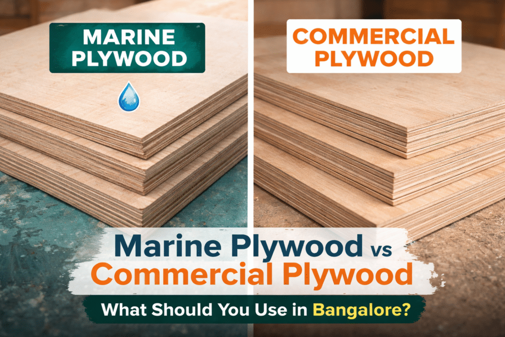 Marine Plywood vs Commercial Plywood: What Should You Use in Bangalore? 2 Marine Plywood vs Commercial Plywood: