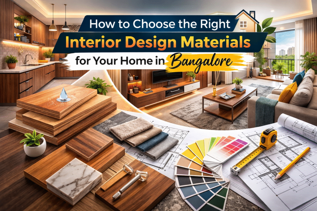 How to Choose the Right Interior Design Materials for Your Home in Bangalore 1 how to choode right interior
