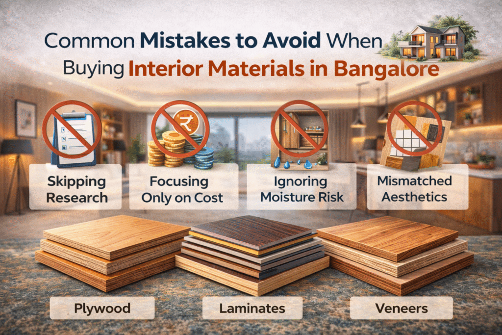 Common Mistakes to Avoid When Buying Interior Materials in Bangalore 1 common mistake