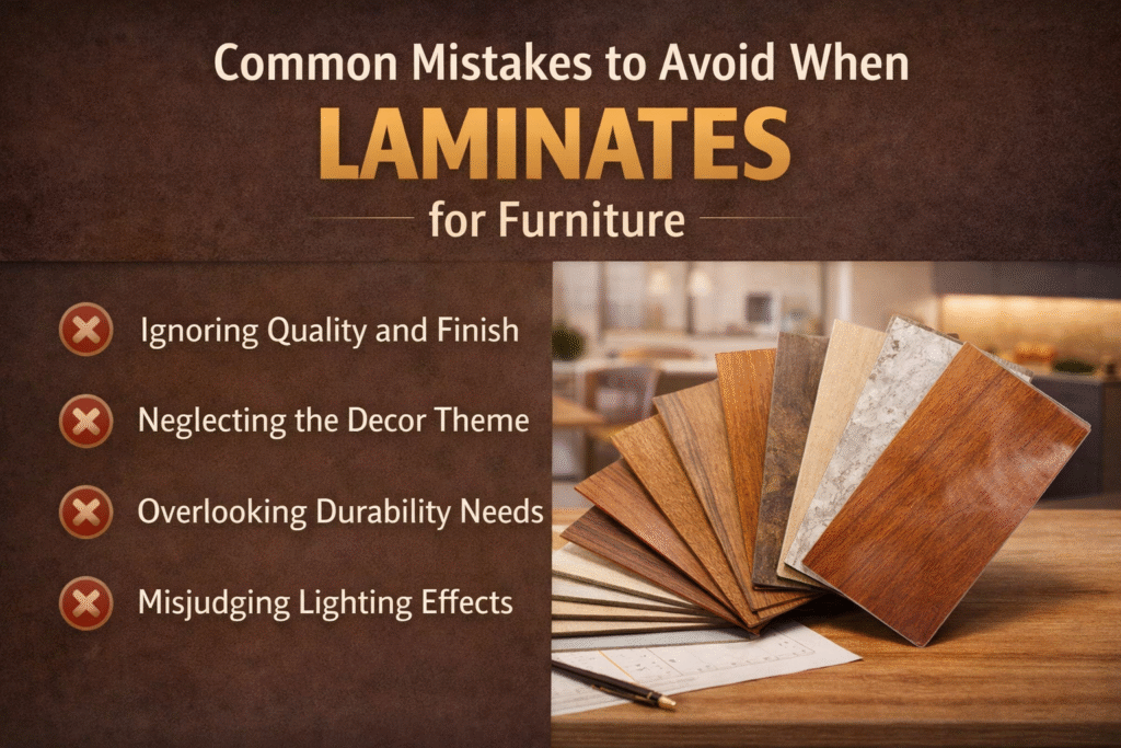 Common Mistakes to Avoid When Selecting Laminates for Furniture 1 Common Mistakes to Avoid When Selecting Laminates for Furniture
