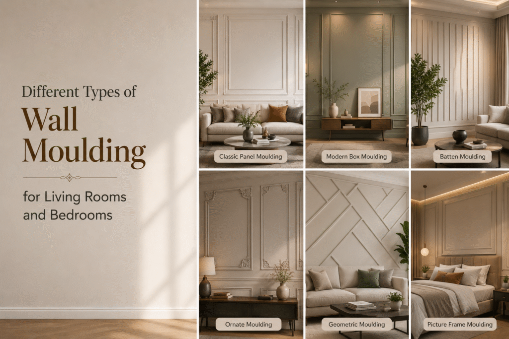 Different Types of Wall Moulding for Living Rooms and Bedrooms 1 Different Types of Wall Moulding for Living Rooms and Bedrooms