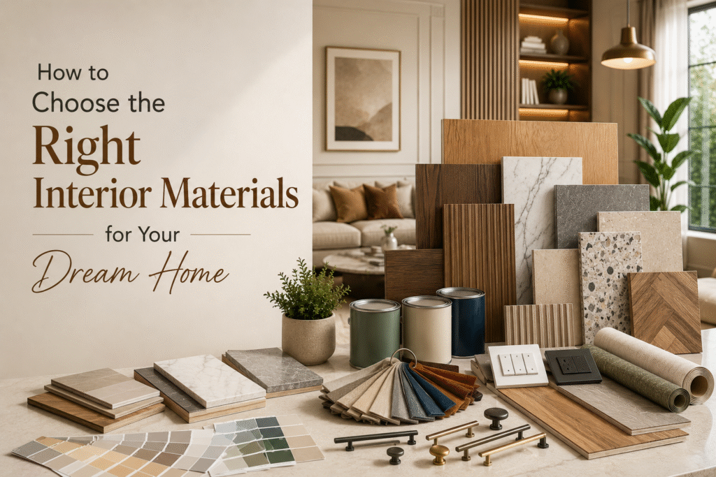 How to Choose the Right Interior Materials for Your Dream Home 1 How to Choose the Right Interior Materials for Your Dream Home